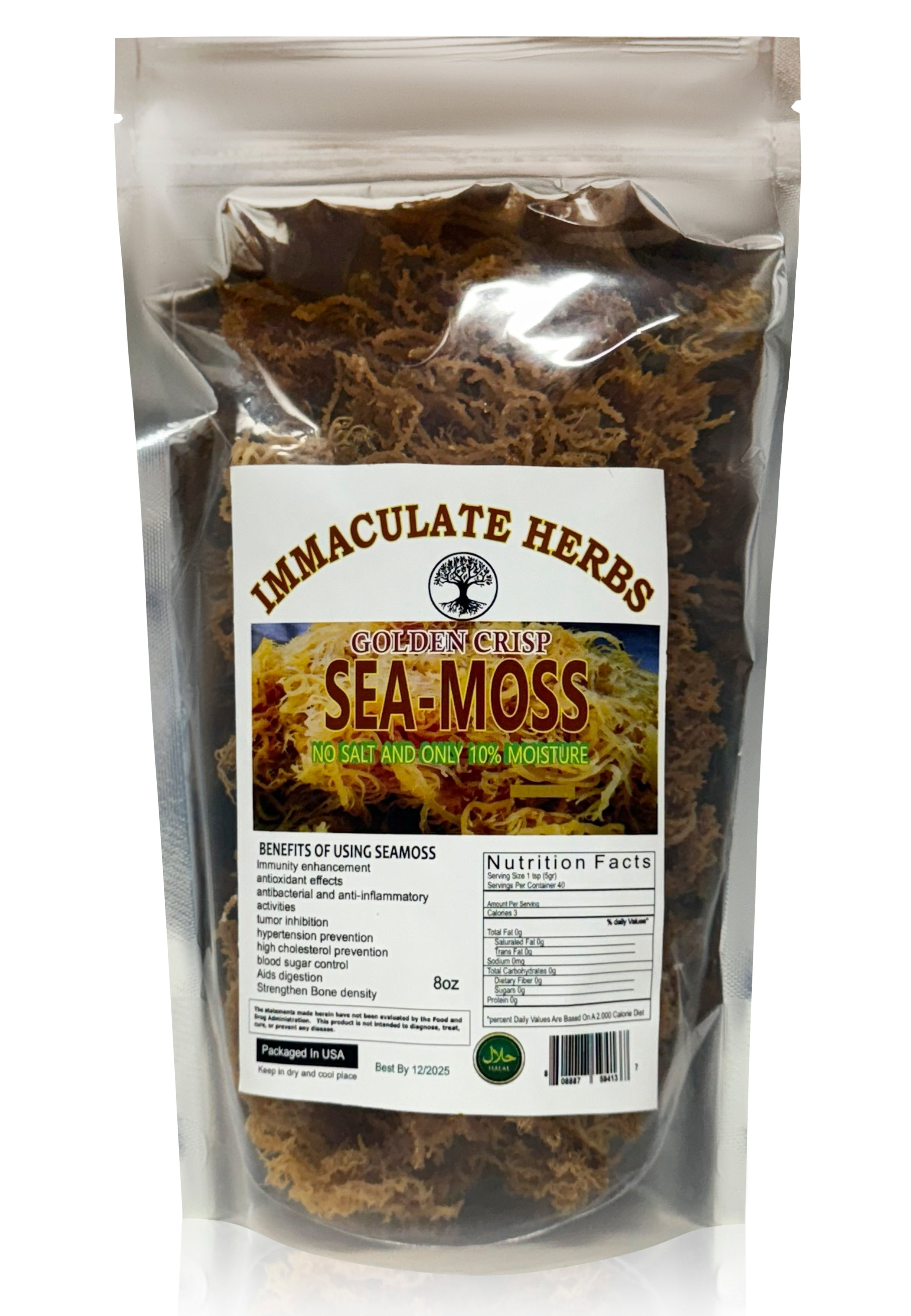 Golden Crisped Seamoss