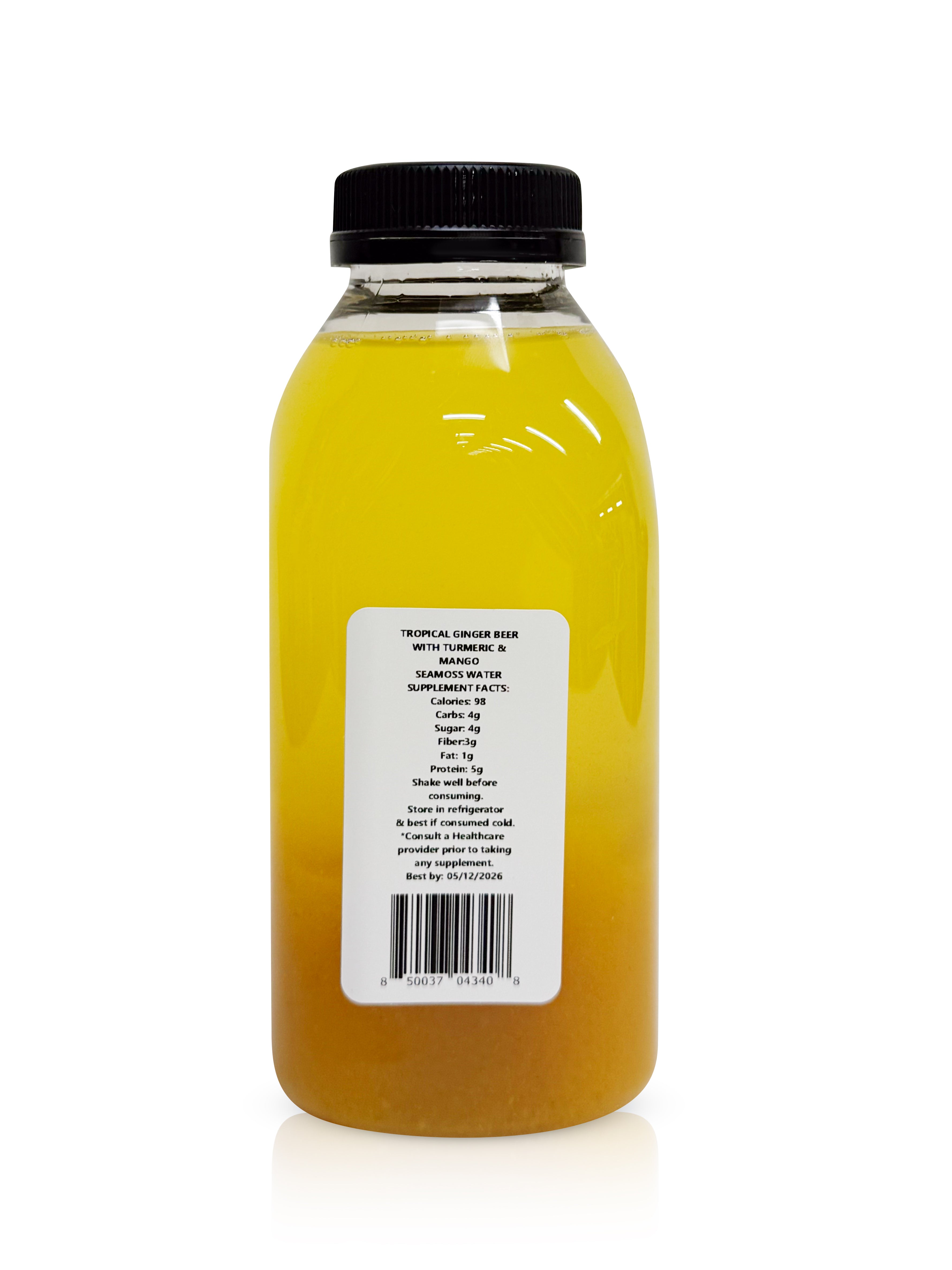 TROPICAL GINGER BEER WITH TURMERIC & MANGO SEAMOSS WATER