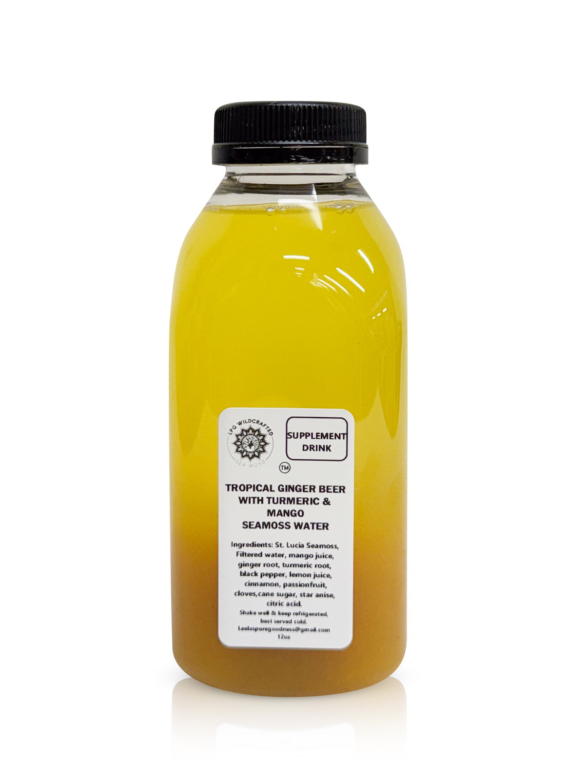 TROPICAL GINGER BEER WITH TURMERIC & MANGO SEAMOSS WATER