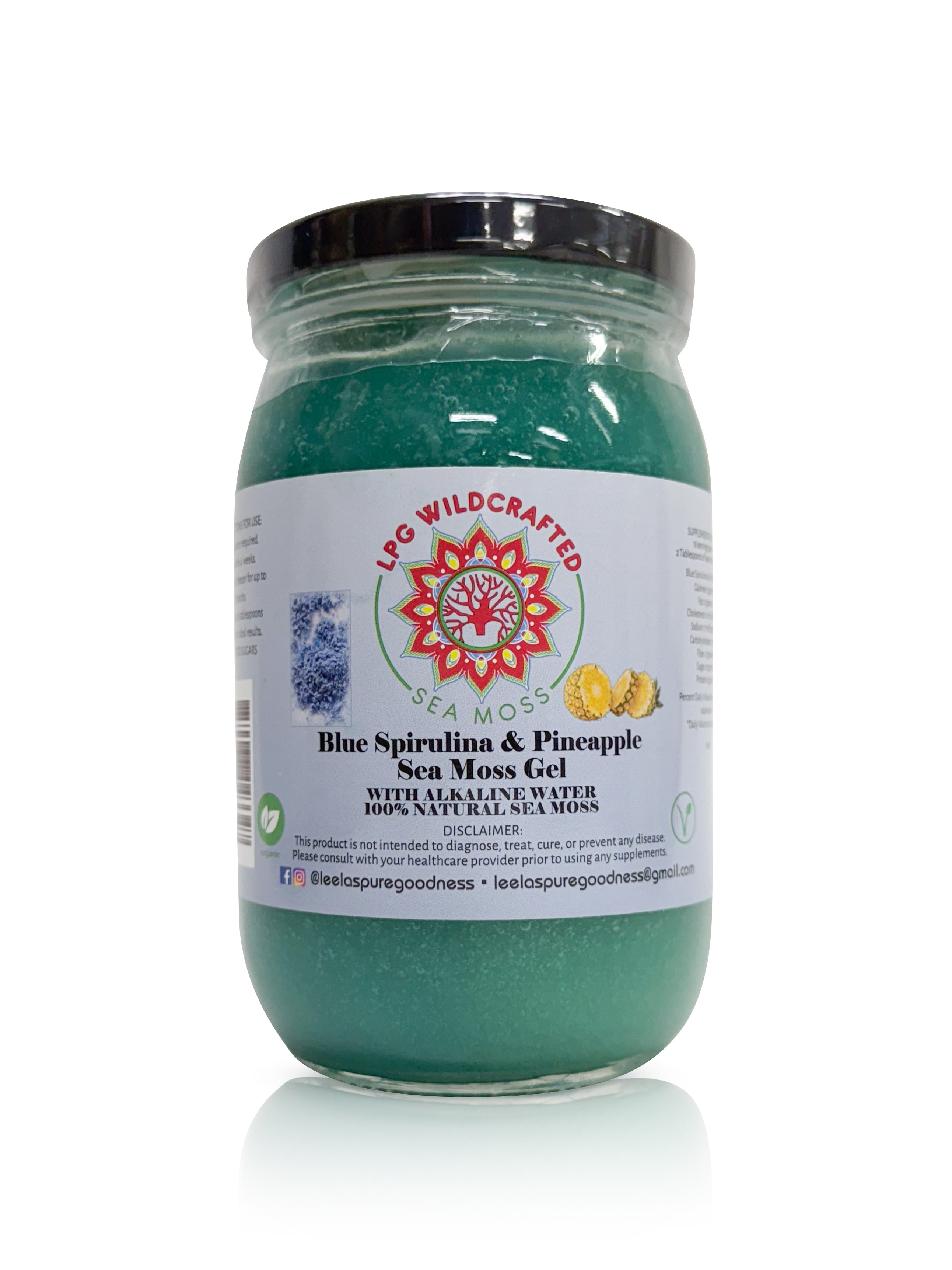 Blue Spirulina & Pineapple Sea Moss Gel