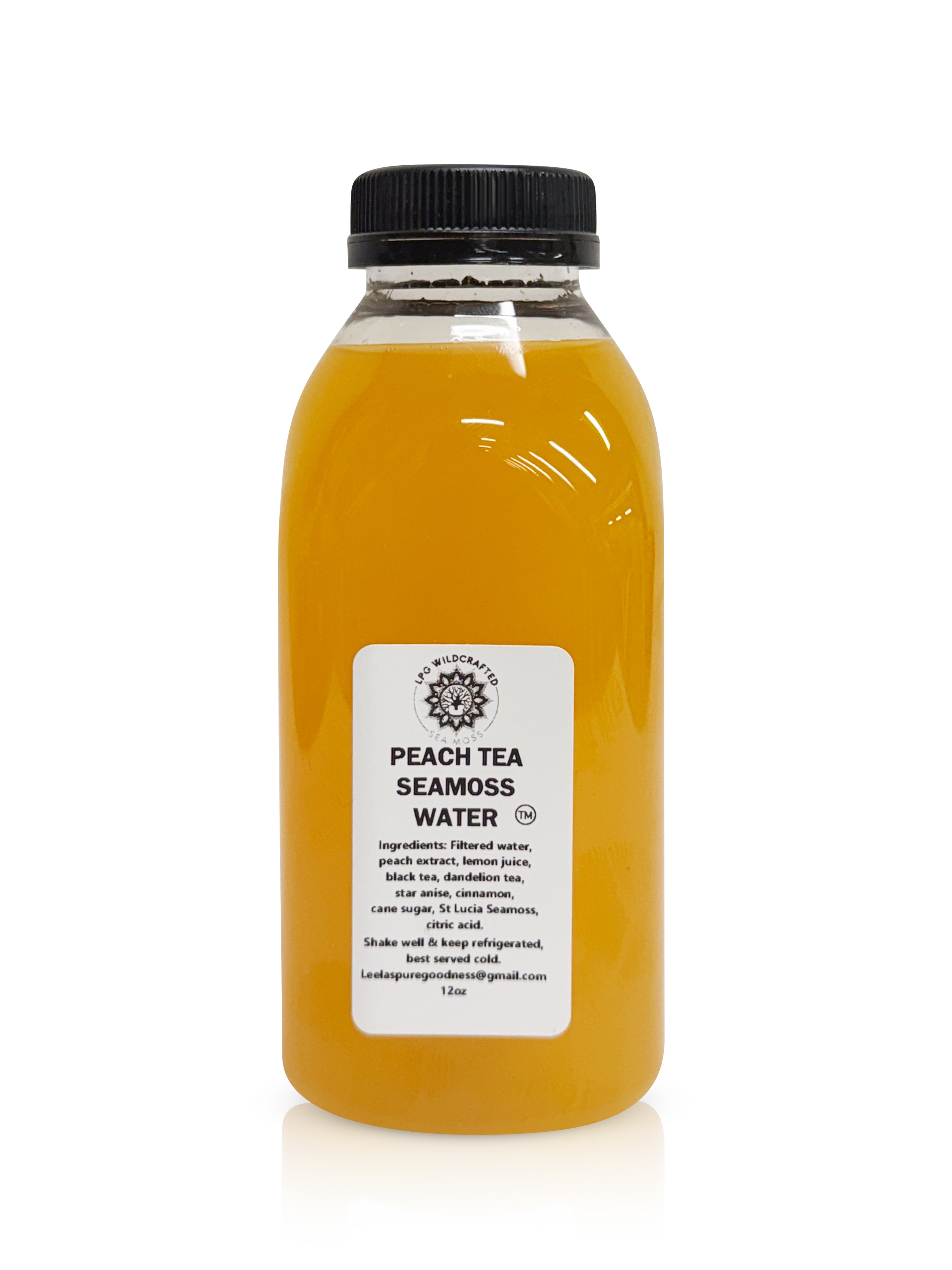 PEACH TEA SEAMOSS WATER