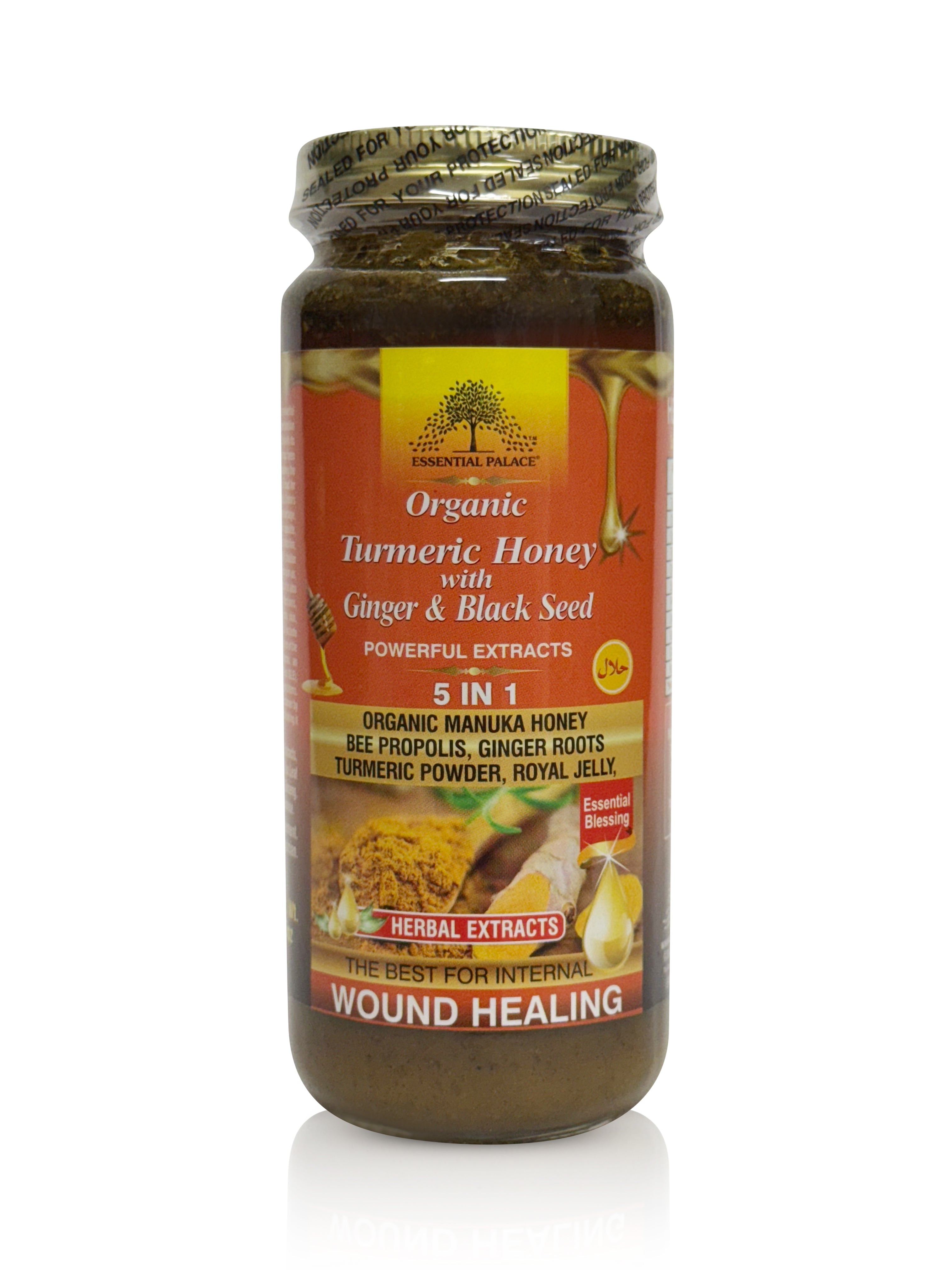 Turmeric Honey with Ginger & Black Seed