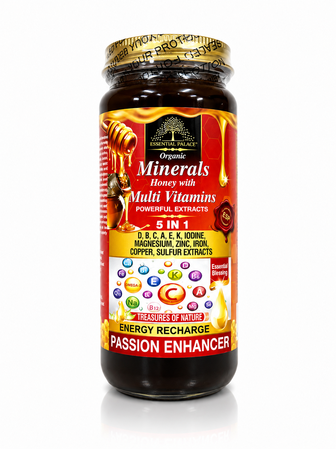 Minerals Honey with Multivitamins – 16 oz