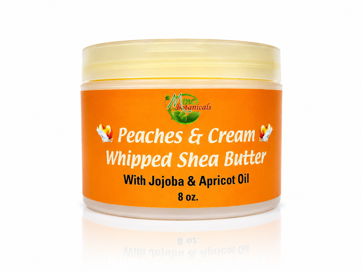 Peaches & Cream Whipped Shea Butter with Jojoba & Apricot Oil – 8 oz
