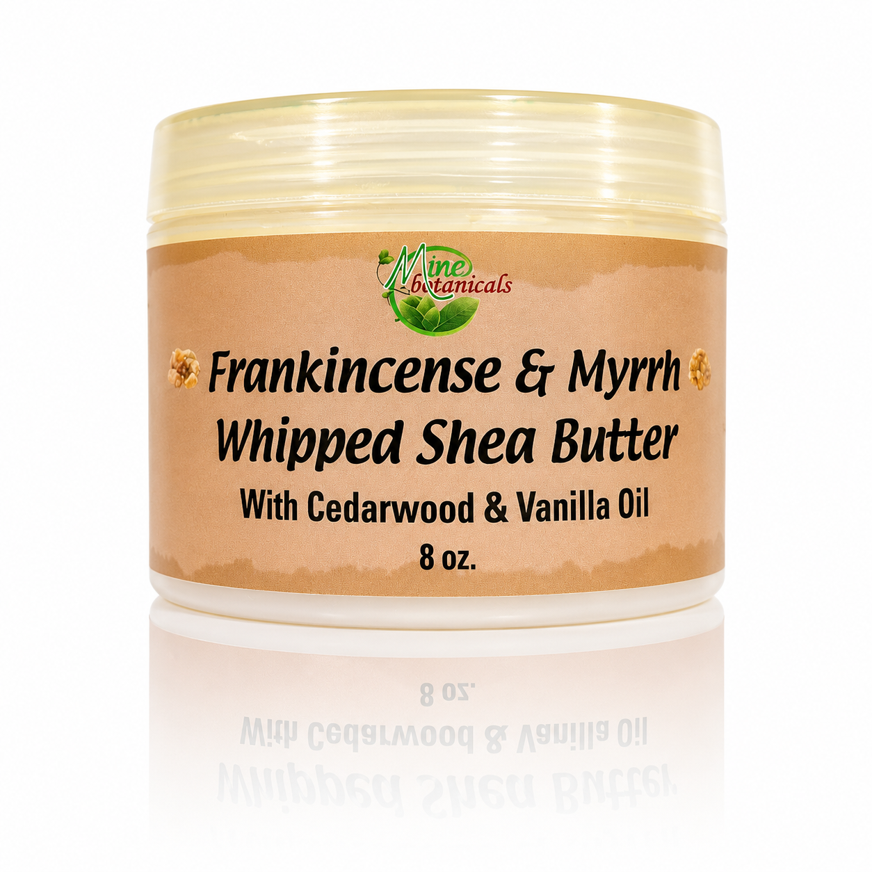 Frankincense & Myrrh Whipped Shea Butter with Cedarwood & Vanilla Oil – 8 oz