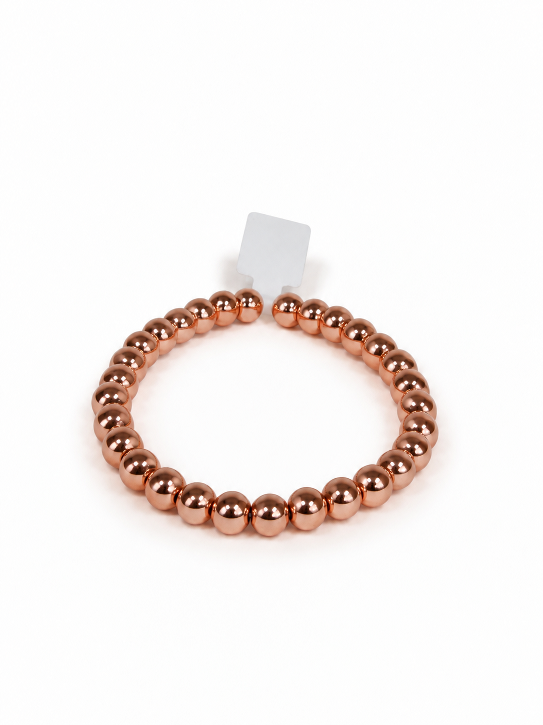 Polished Copper Beaded Bracelet