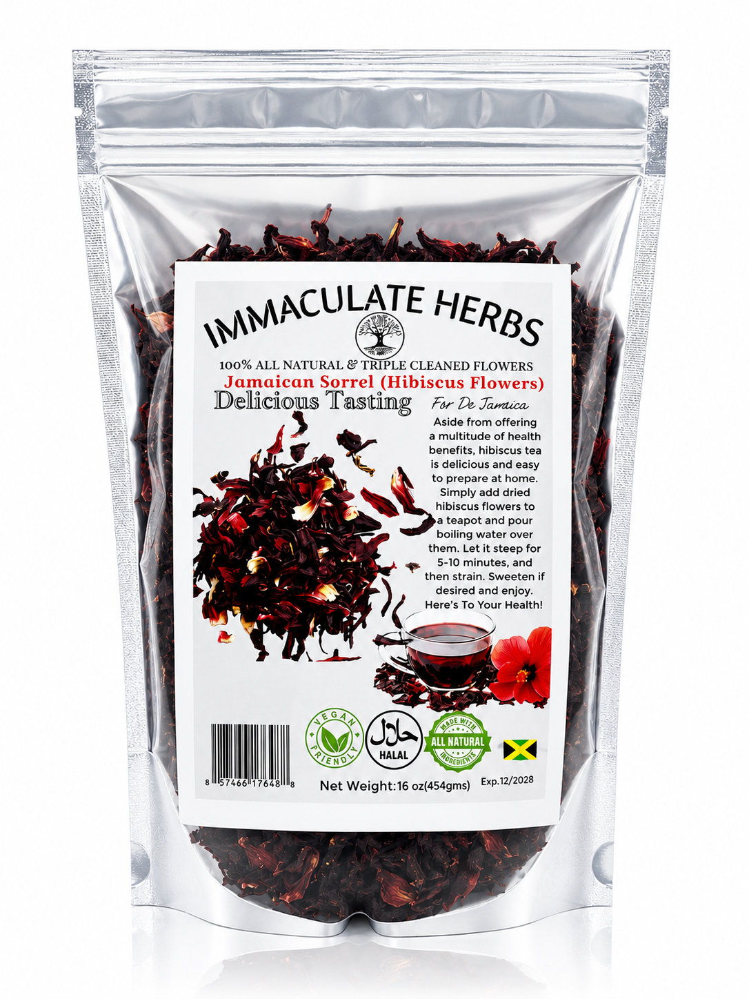 Hibiscus Flowers 16 oz