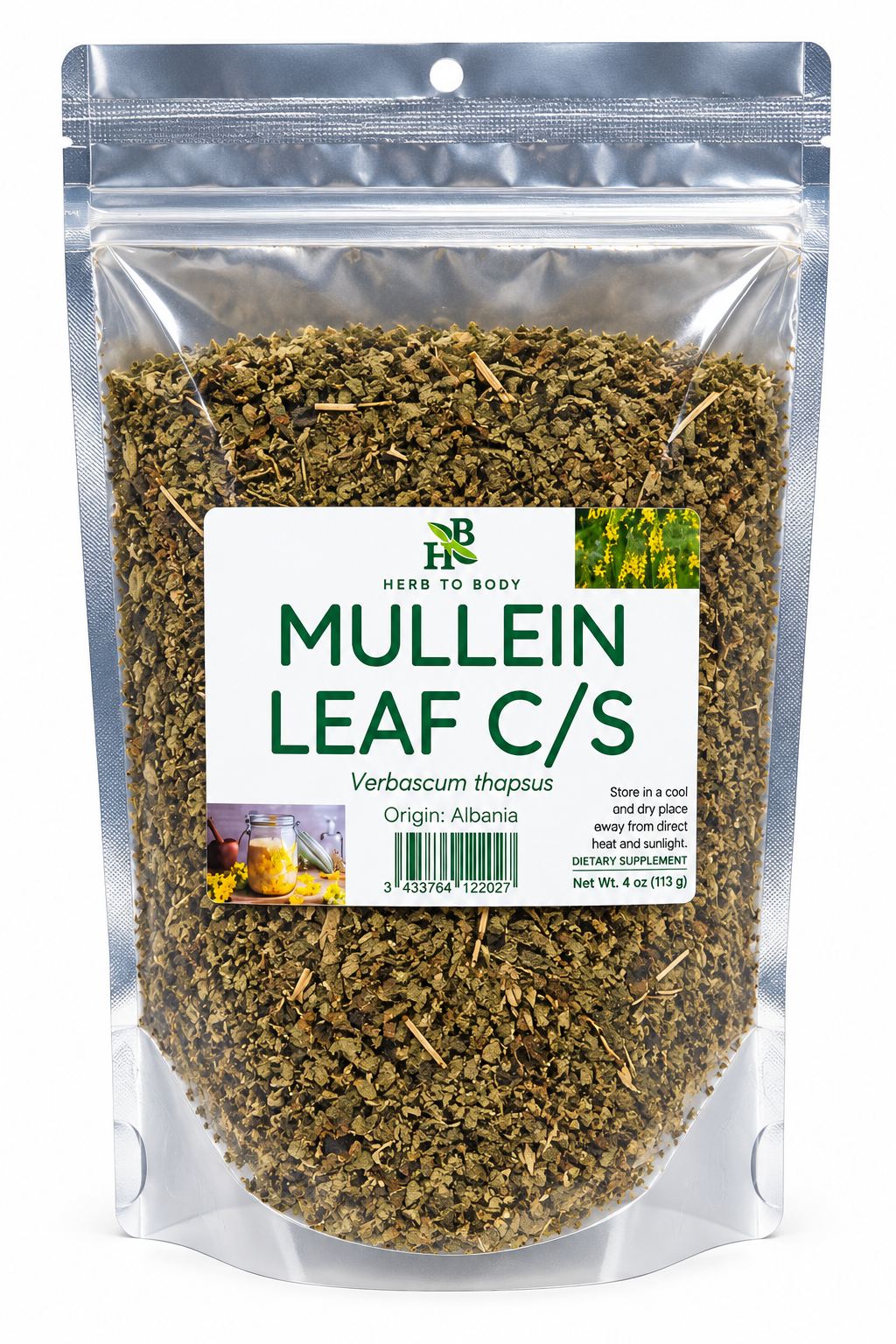 Mullein Sun Dried Leaves 4oz