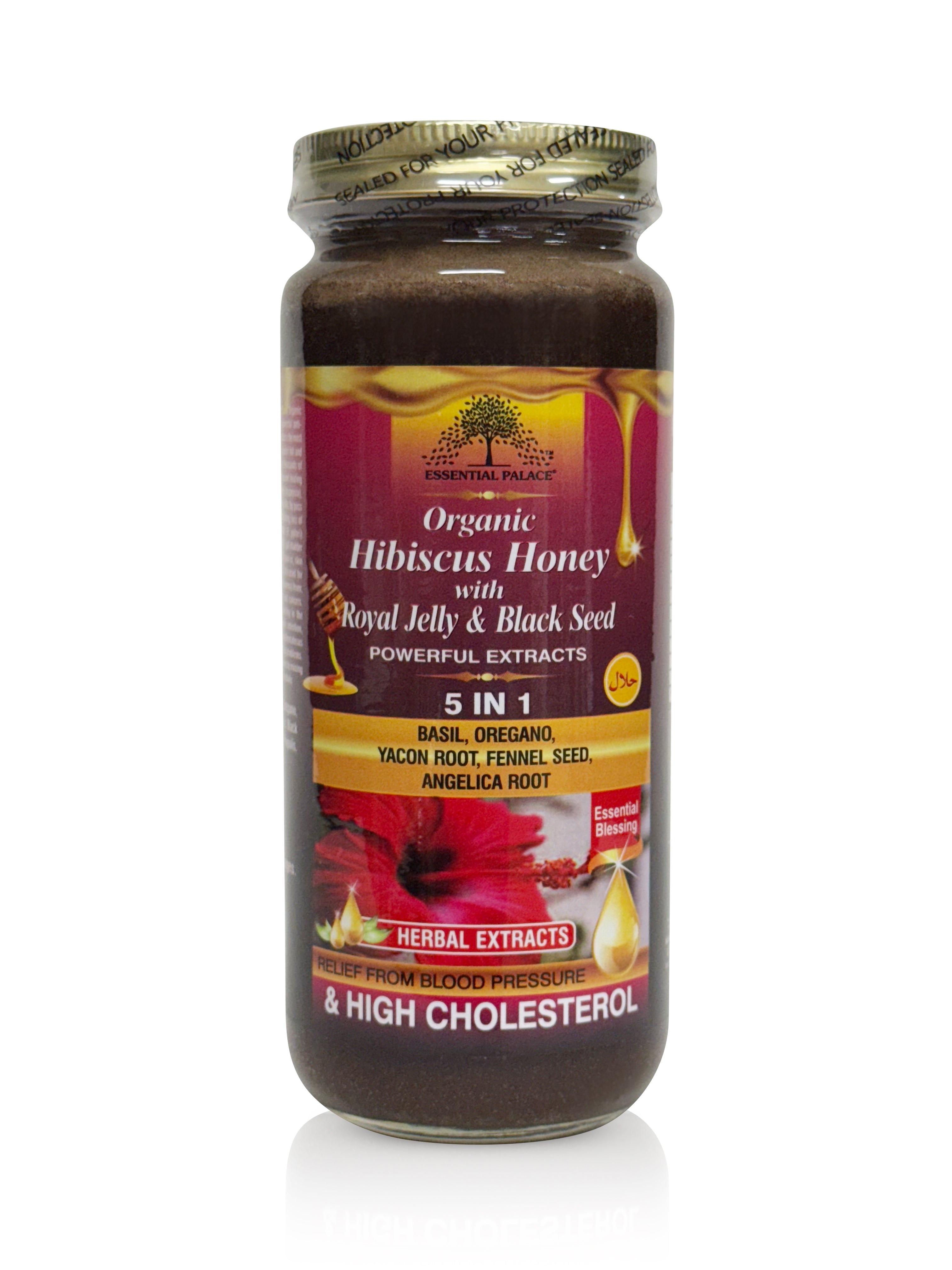 Hibiscus Honey with Royal Jelly & Black Seed