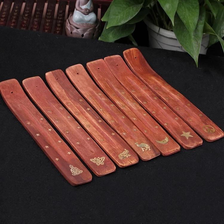 Wooden Mahogany Incense Holder