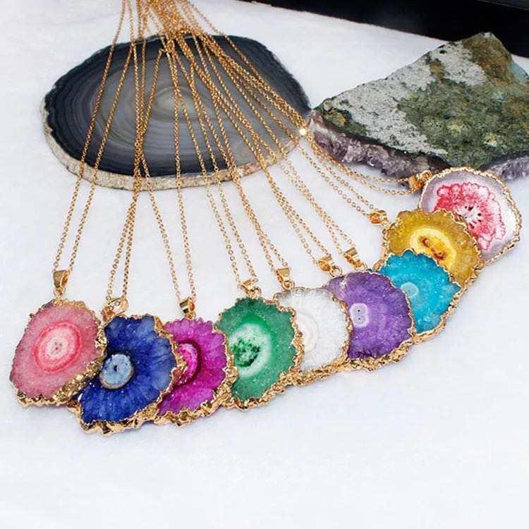 Agate Gemstones Necklaces