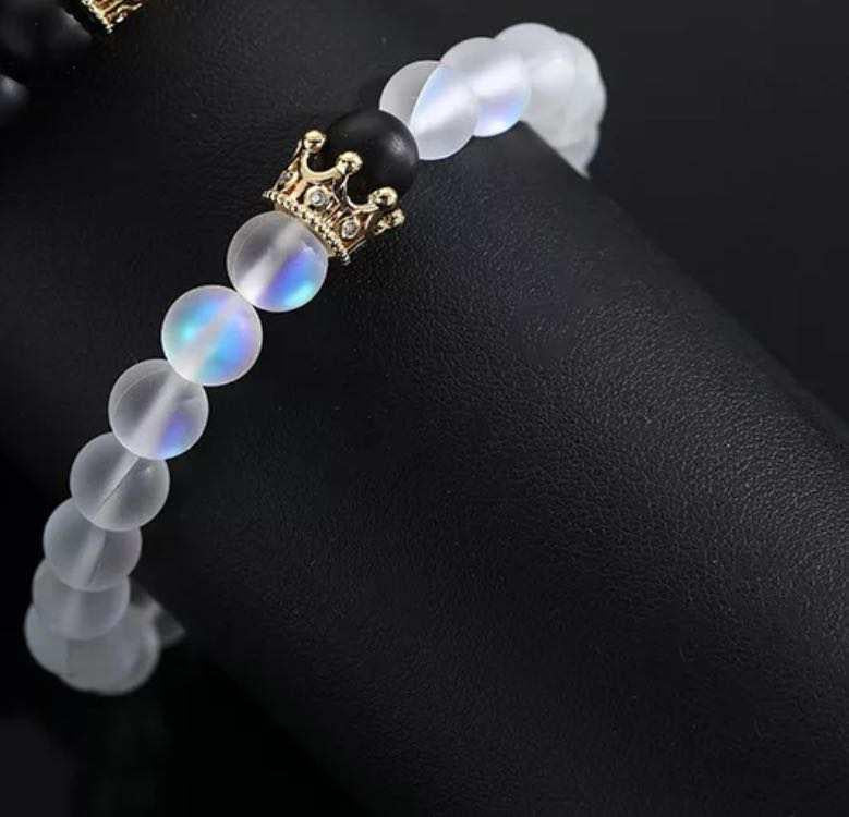 Opal Crown Black Stone Bracelets